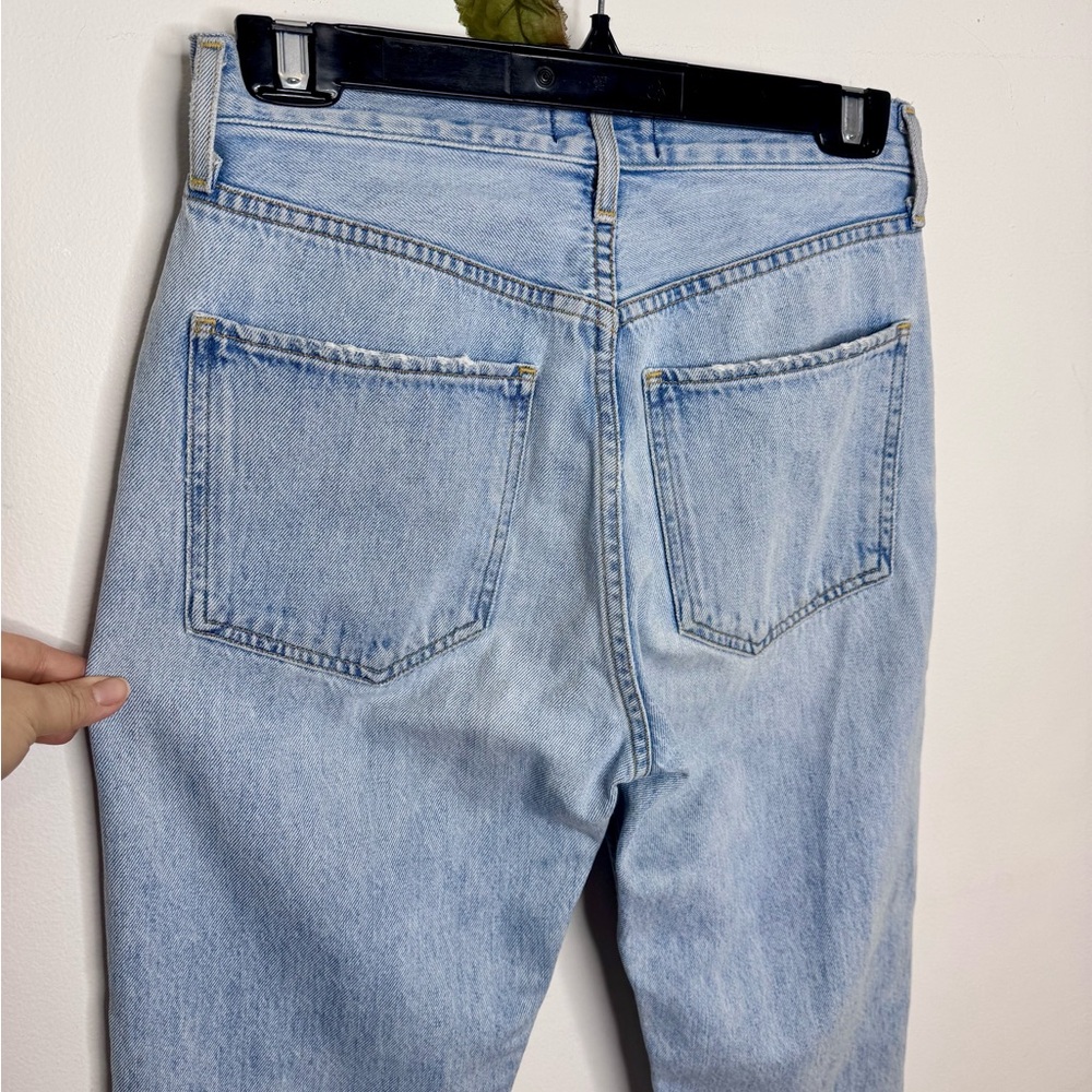 Agolde ‘Riley’ High Rise Straight Leg Cropped Jeans - Picture 7 of 10